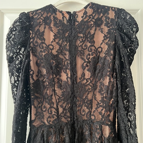 Michael Kors Lace Puff Sleeve Dress - Picture 7 of 8